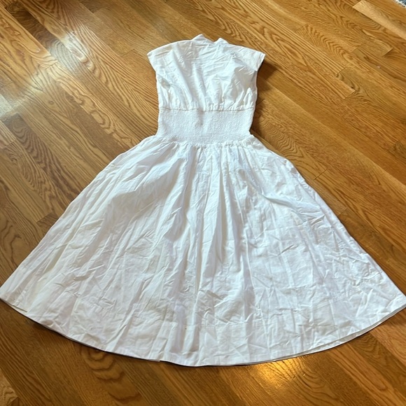 Anthropologie The Tommie Cap-Sleeve Smocked Front-Zip Shirt Dress Size XSP NWT - Picture 12 of 13